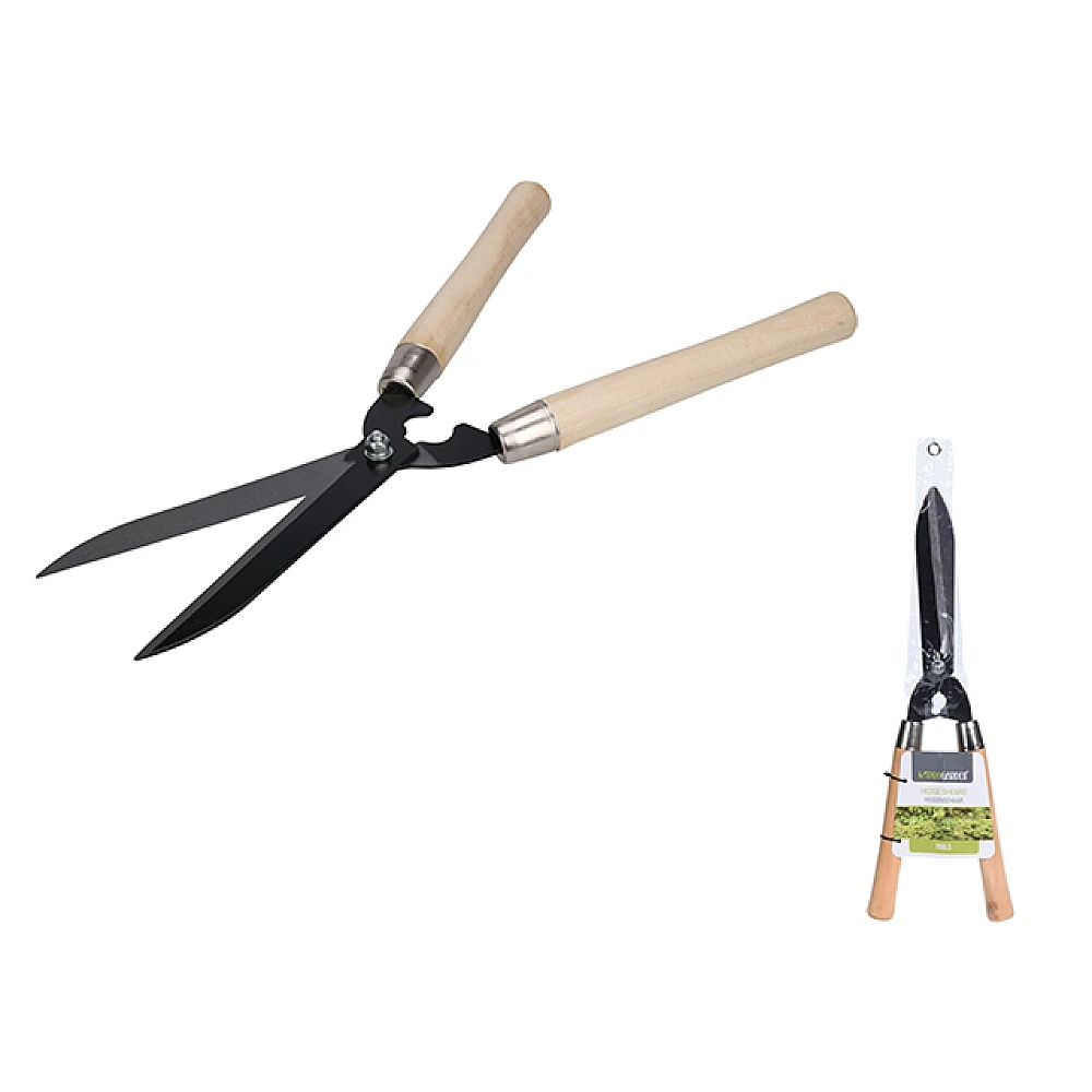 Foarfece de gradina 49cm, cu manere din lemn