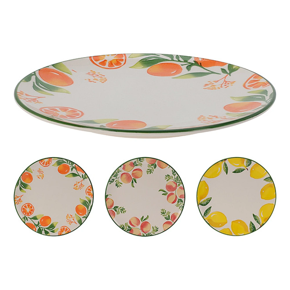 Farfurie de servire 26cm, Siaki, Citrice, Portocale, Piersici