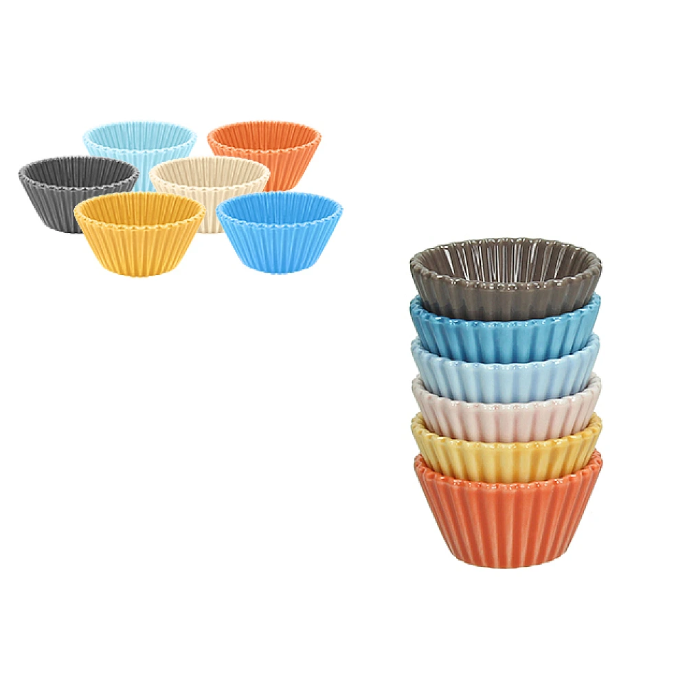 Set forme pentru copt mini Tognana Mignon 6buc D4.7X3cm, multicolor