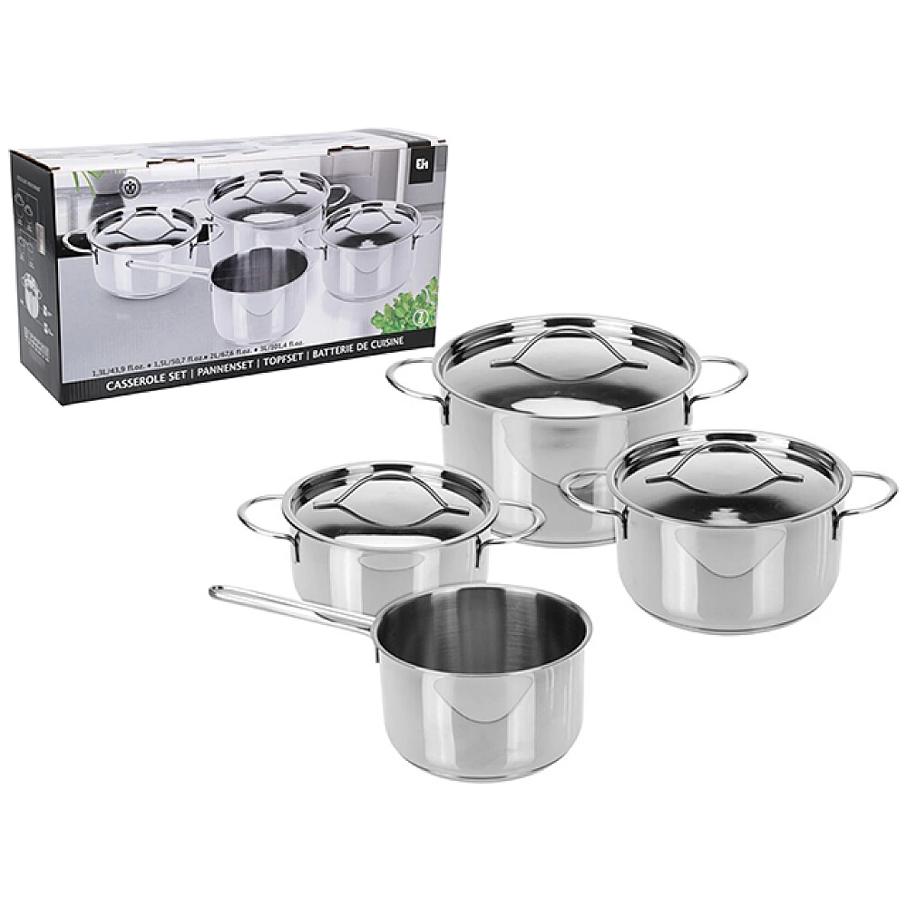 Set cratite cu capac EH, 7buc, inox