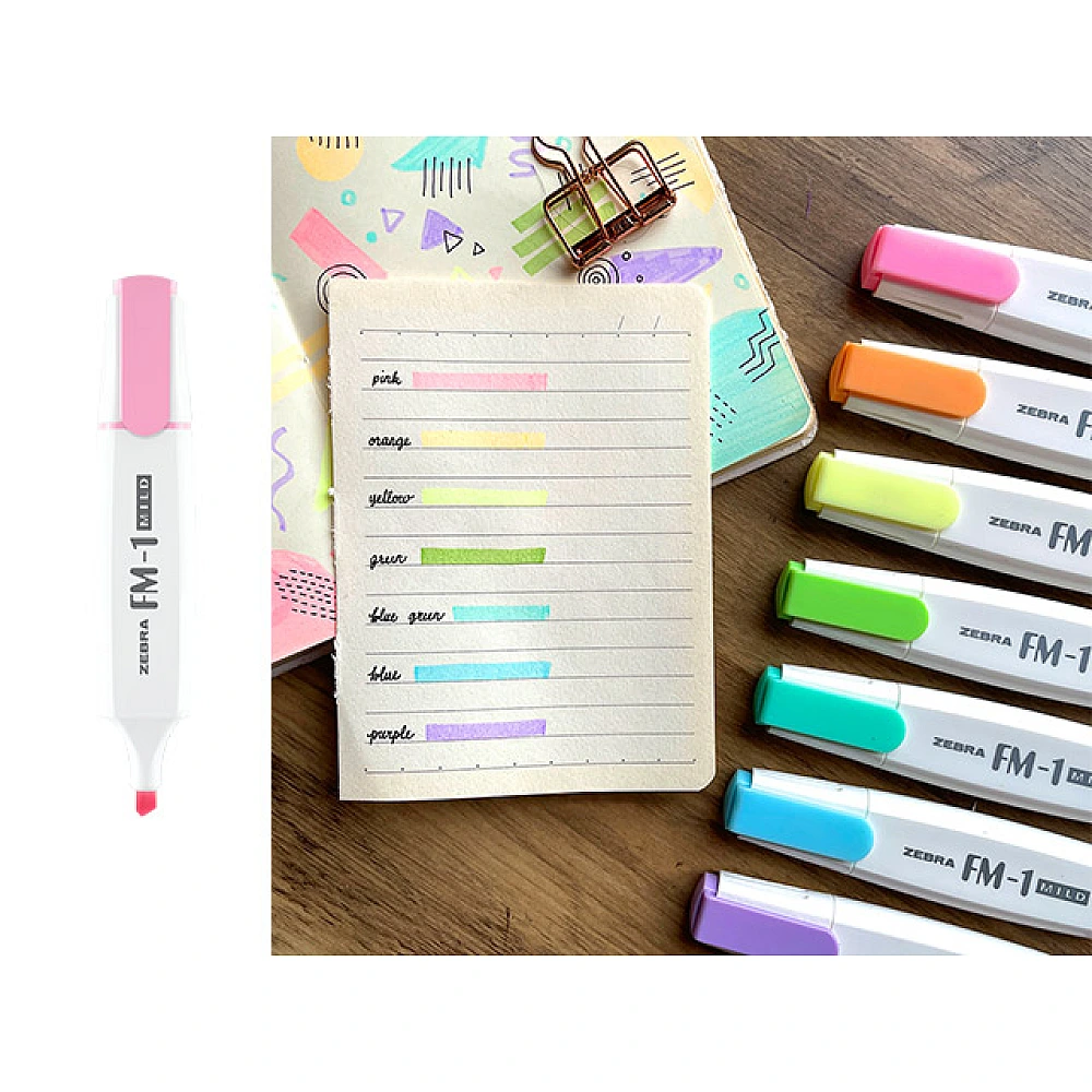 Textmarker Zebra FM-1, roz