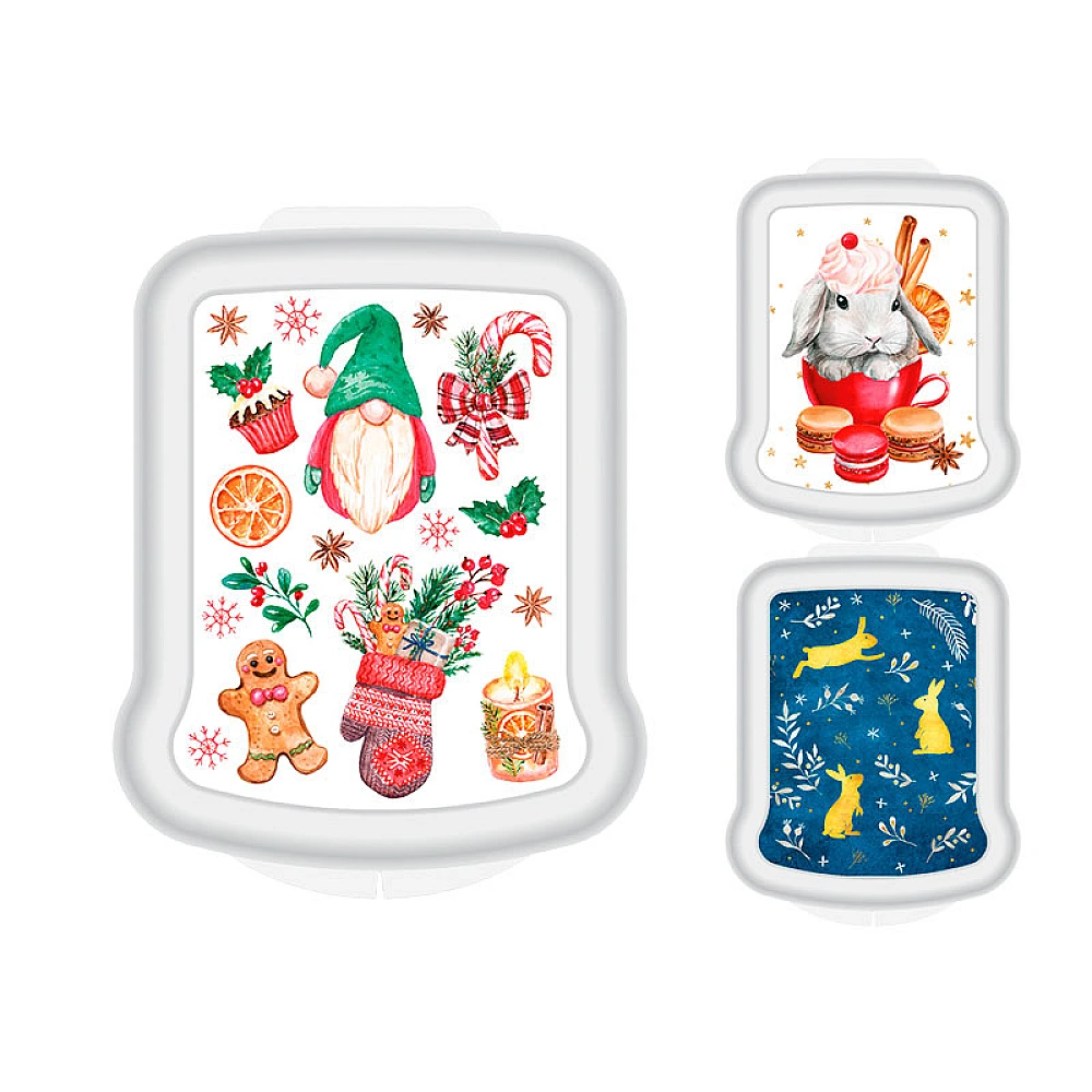 Lunch-box sandwich Phibo 17X13X4cm, alb