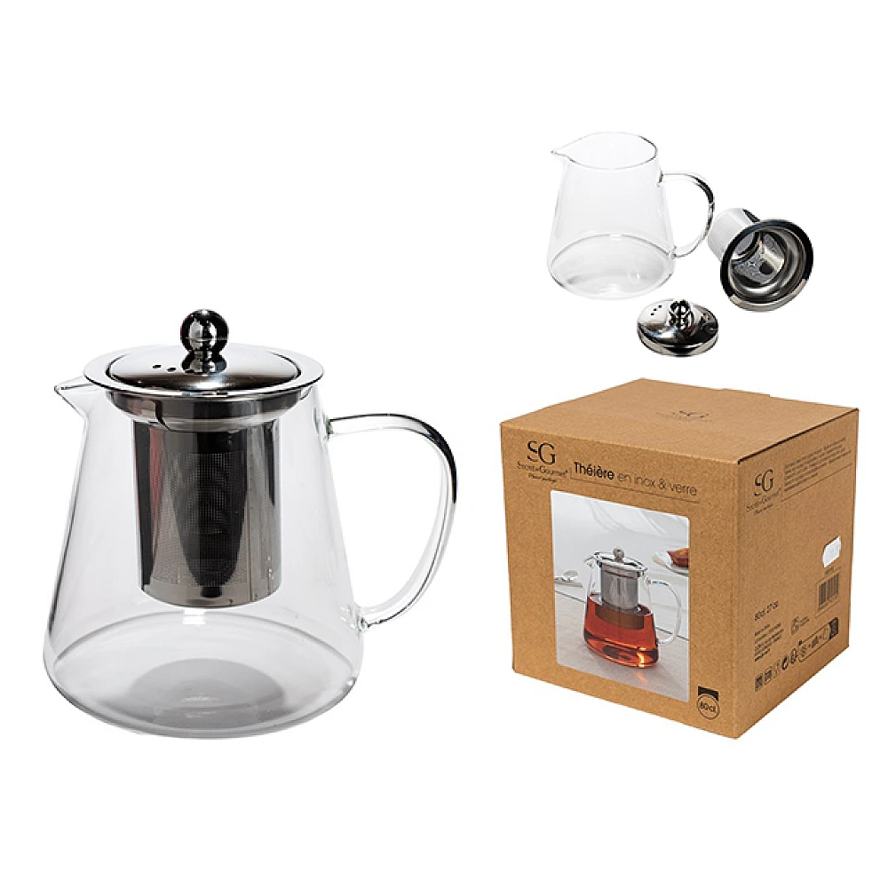 Ceainic pentru infuzie din sticla 0.8 l SG