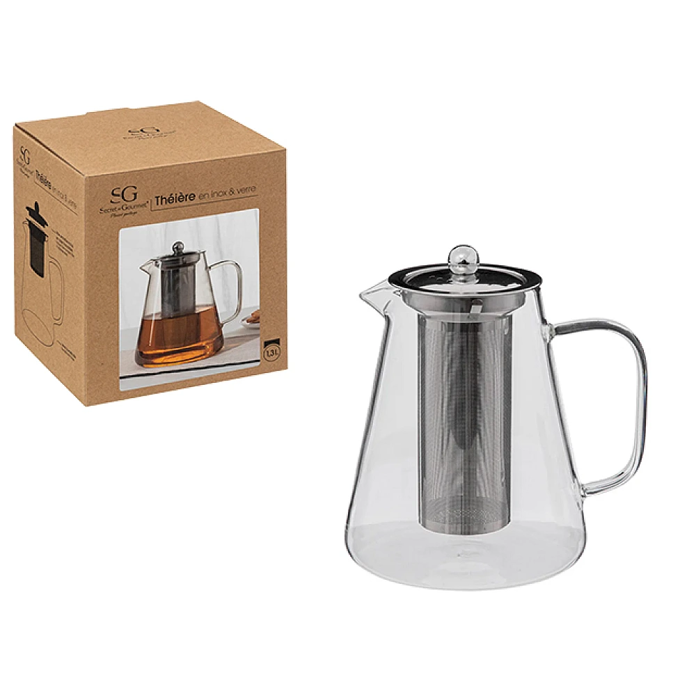 Ceainic pentru infuzie din sticla 1.3 l SG Liv