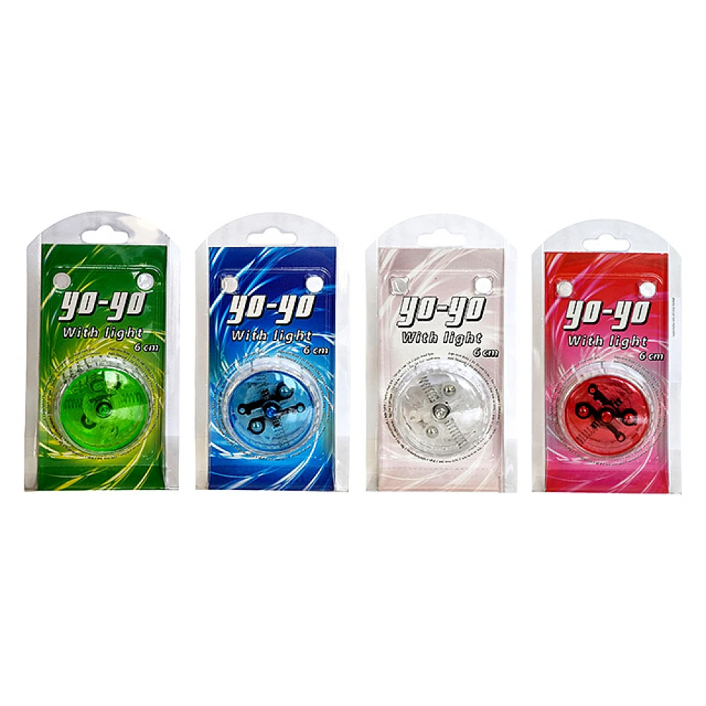 Jucarie Yo-yo cu LED iluminare D6 cm, plastic