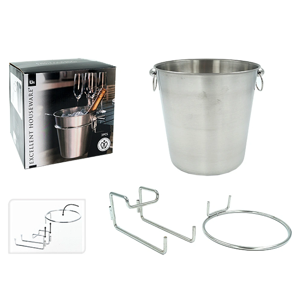 Galeata de racire a bauturilor EH D20cm, H20cm cu suport, inox