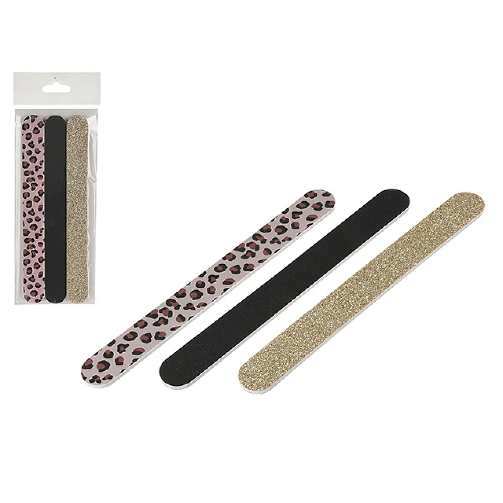 Set pile pentru unghii 3 buc, 2 designuri, blister