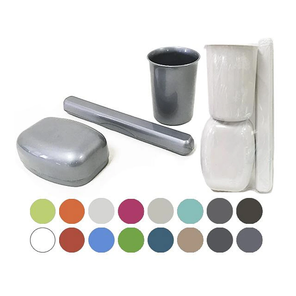 Set turistic Jagiello: sapuniera, pahar, cutie pentru periuta de dinti