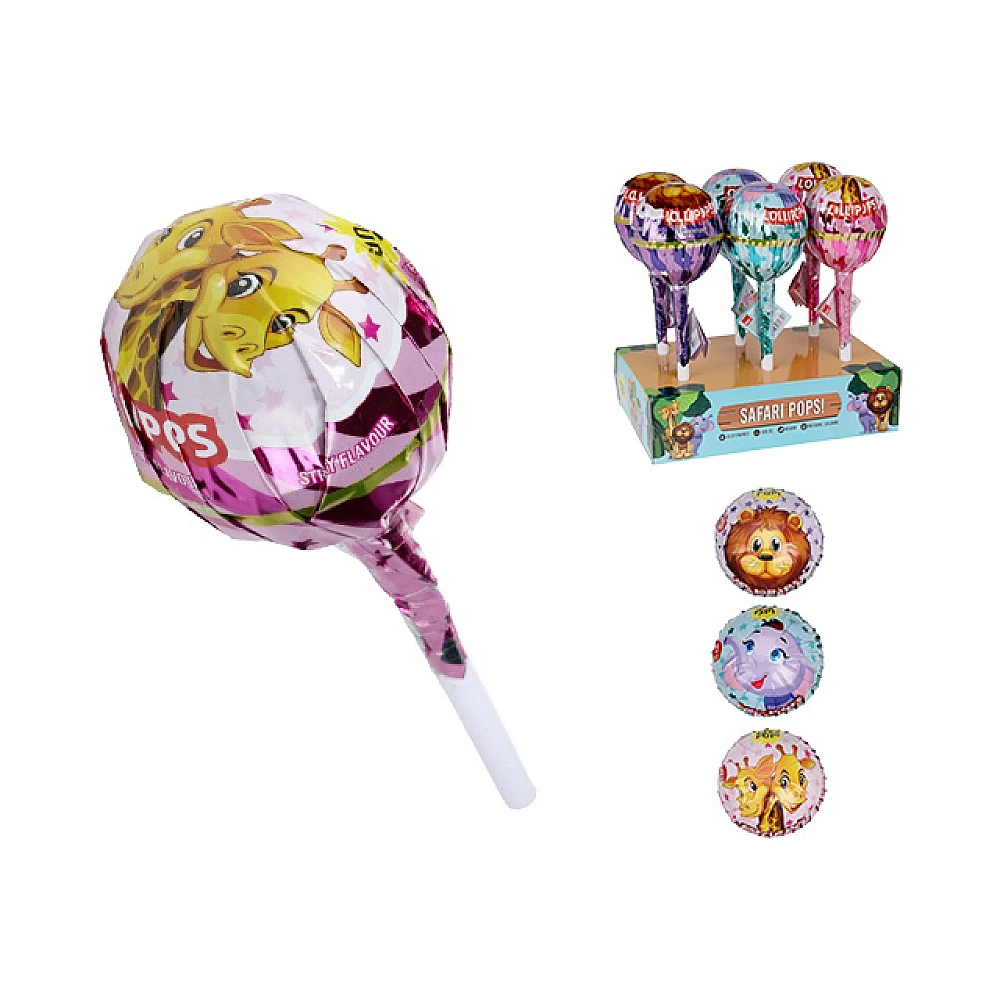 Caramela Lollipop XL Animale din poveste 15buc, 150g