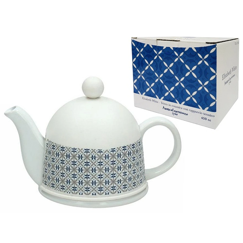 Ceainic pentru infuzie 0.45l Elisabet White in husa termo