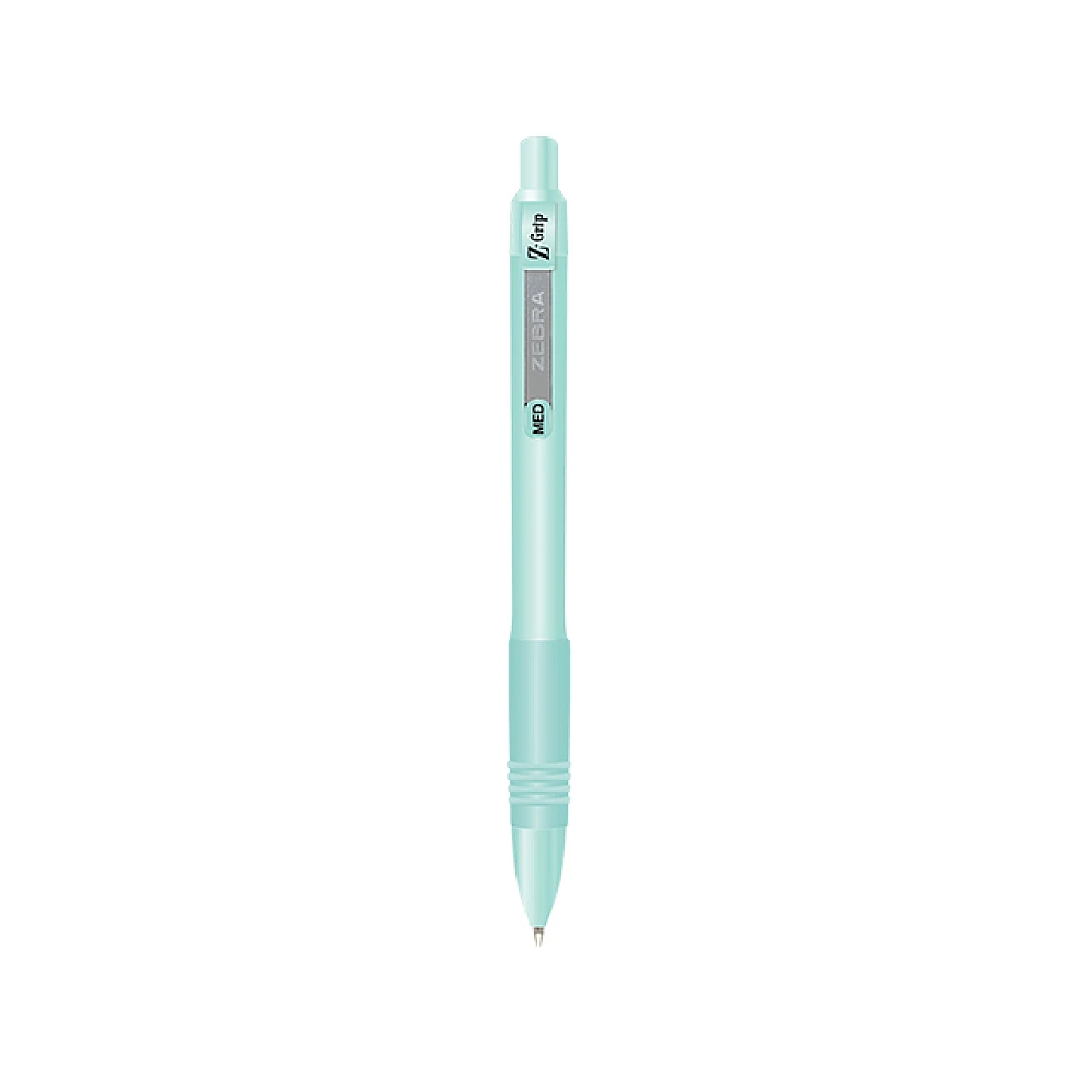 Pix cu bila Zebra Z-Grip Pastel Green , 1 mm, albastru