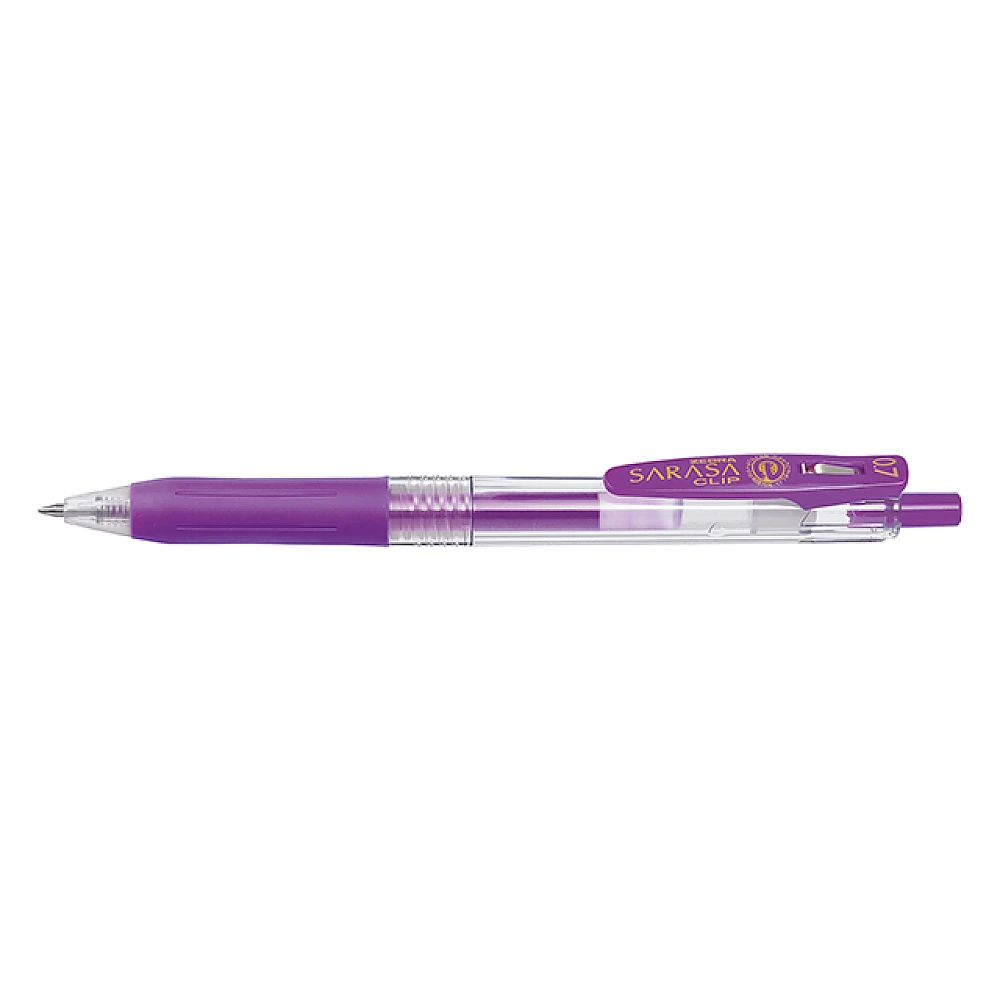 Pix cu gel Zebra Sarasa Clip Violet , 0.7 mm, violet