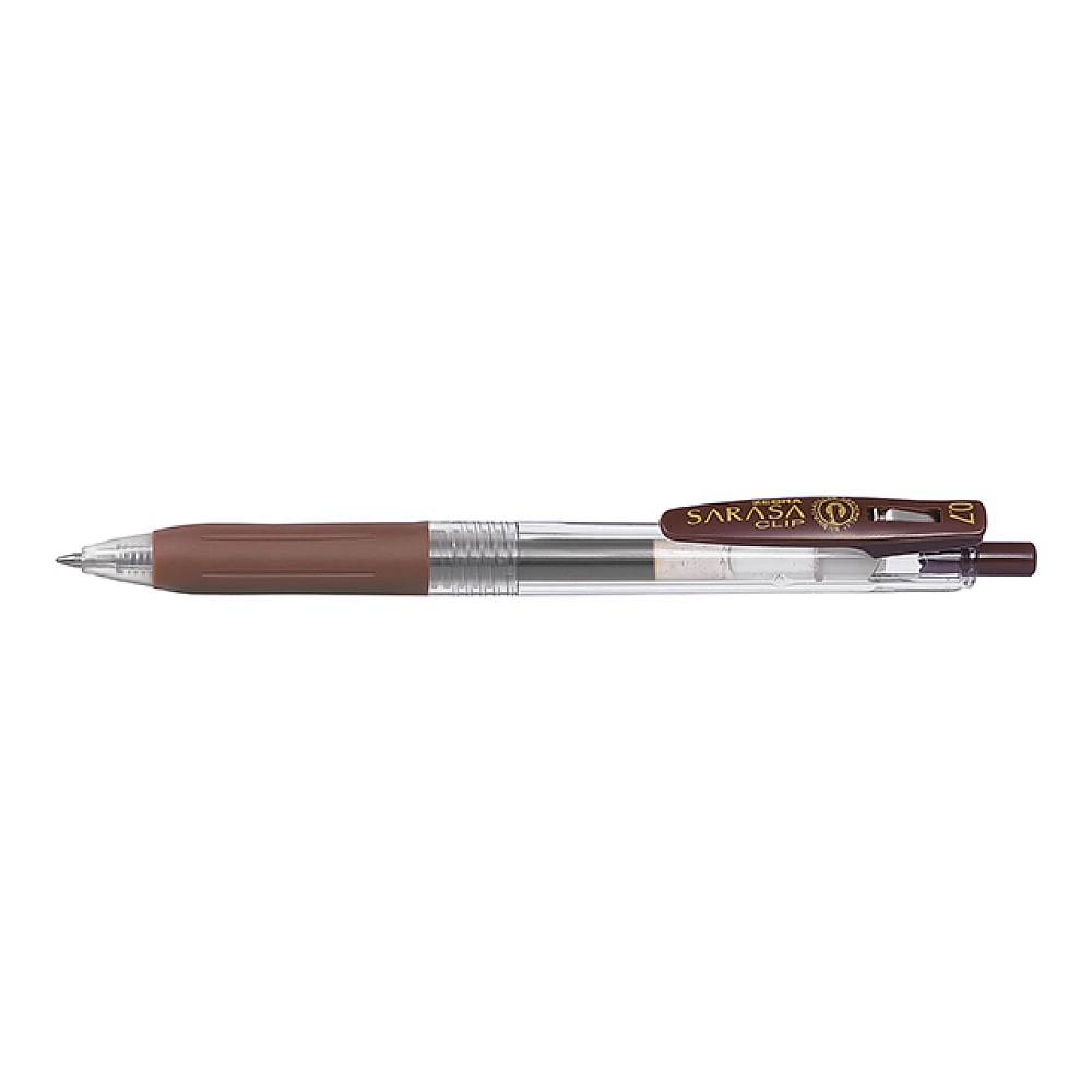 Pix cu gel Zebra Sarasa Clip Brown , 0.7 mm, brun