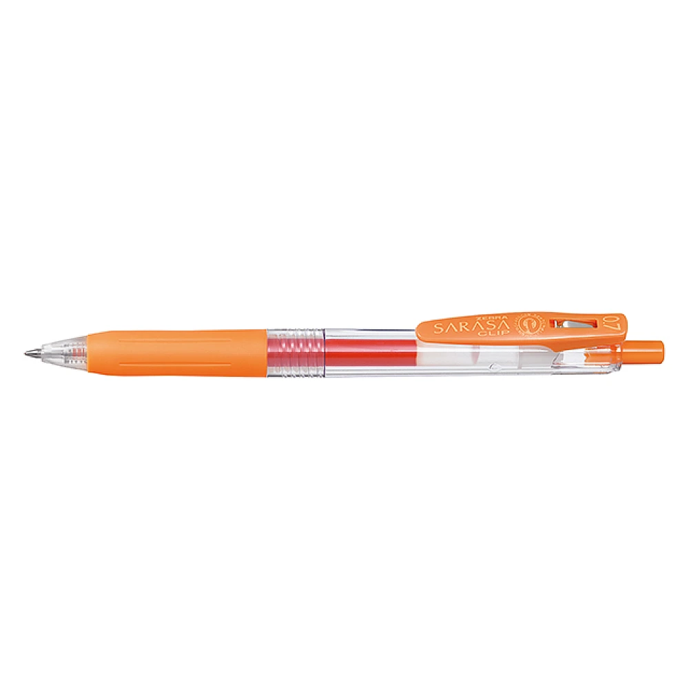 Pix cu gel Zebra Sarasa Clip Orange , 0.7 mm, portocaliu