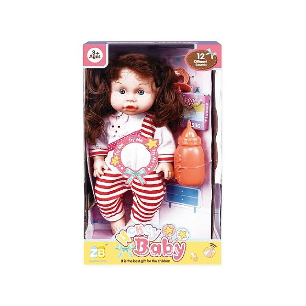 Papusa cu sunet si acesorii (iepuras) 32X18.5X11cm