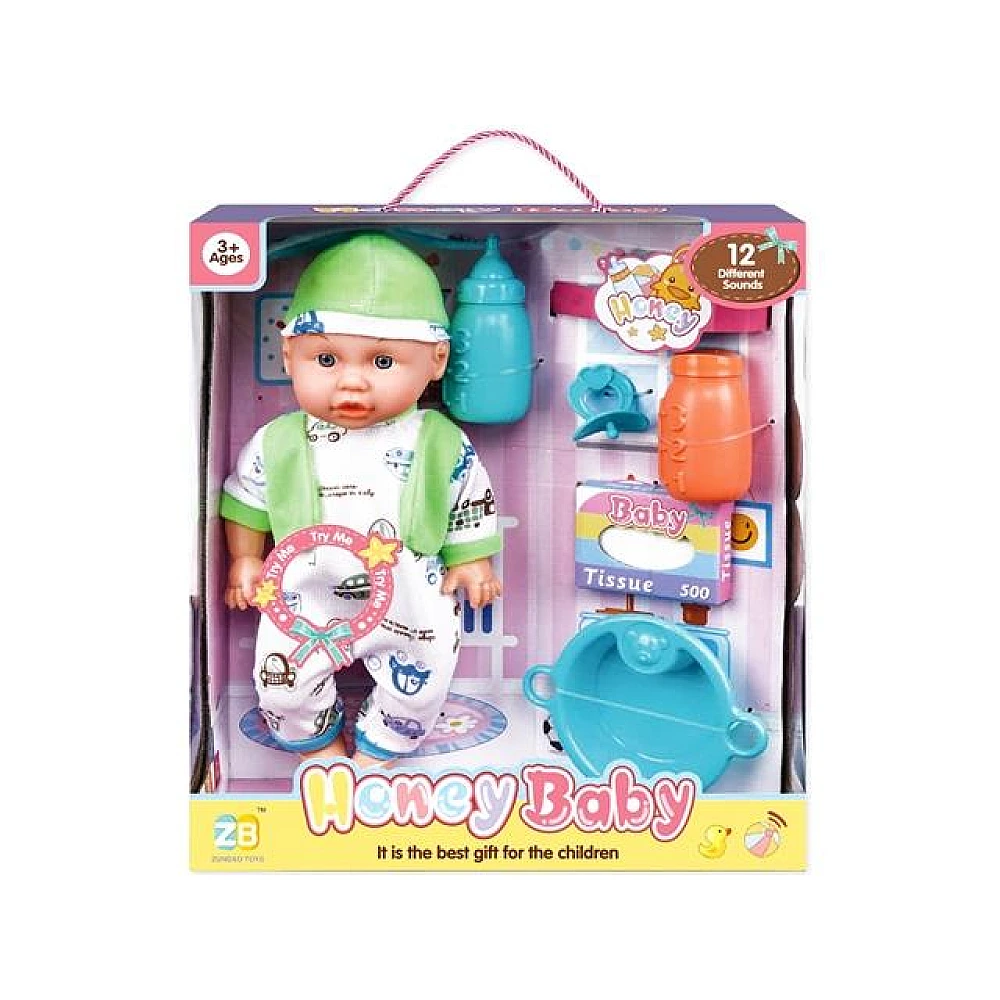 Bebelus cu sunet si acesorii (maini de jucarie) 33X28.5X11сm