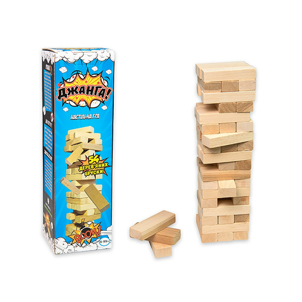Joc de divertisment Jenga, 54 piese