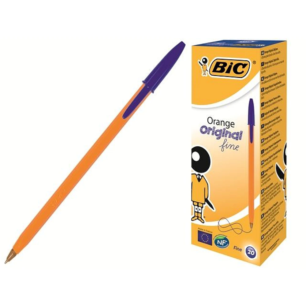 Pix cu bilă BIC Orange Fine (1/20), albastru