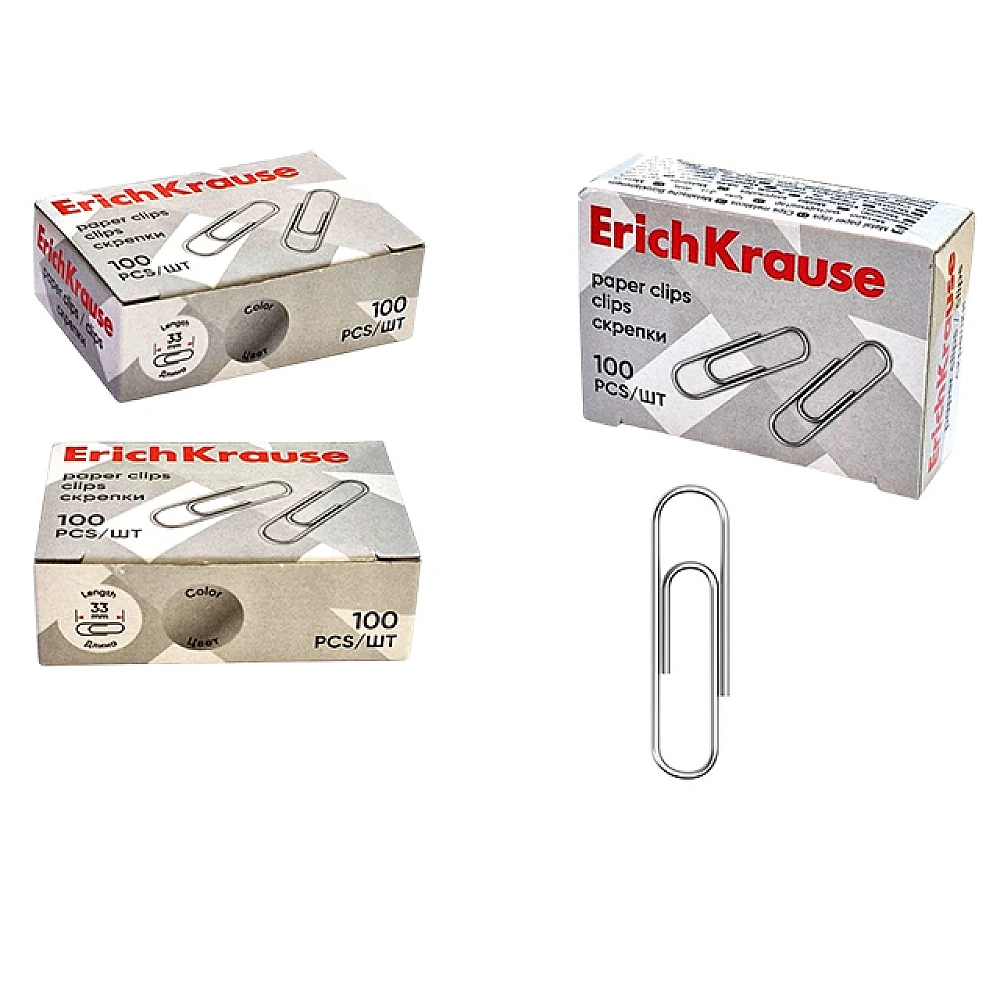 Set clame 100bucX33 mm ErichKrause, metal