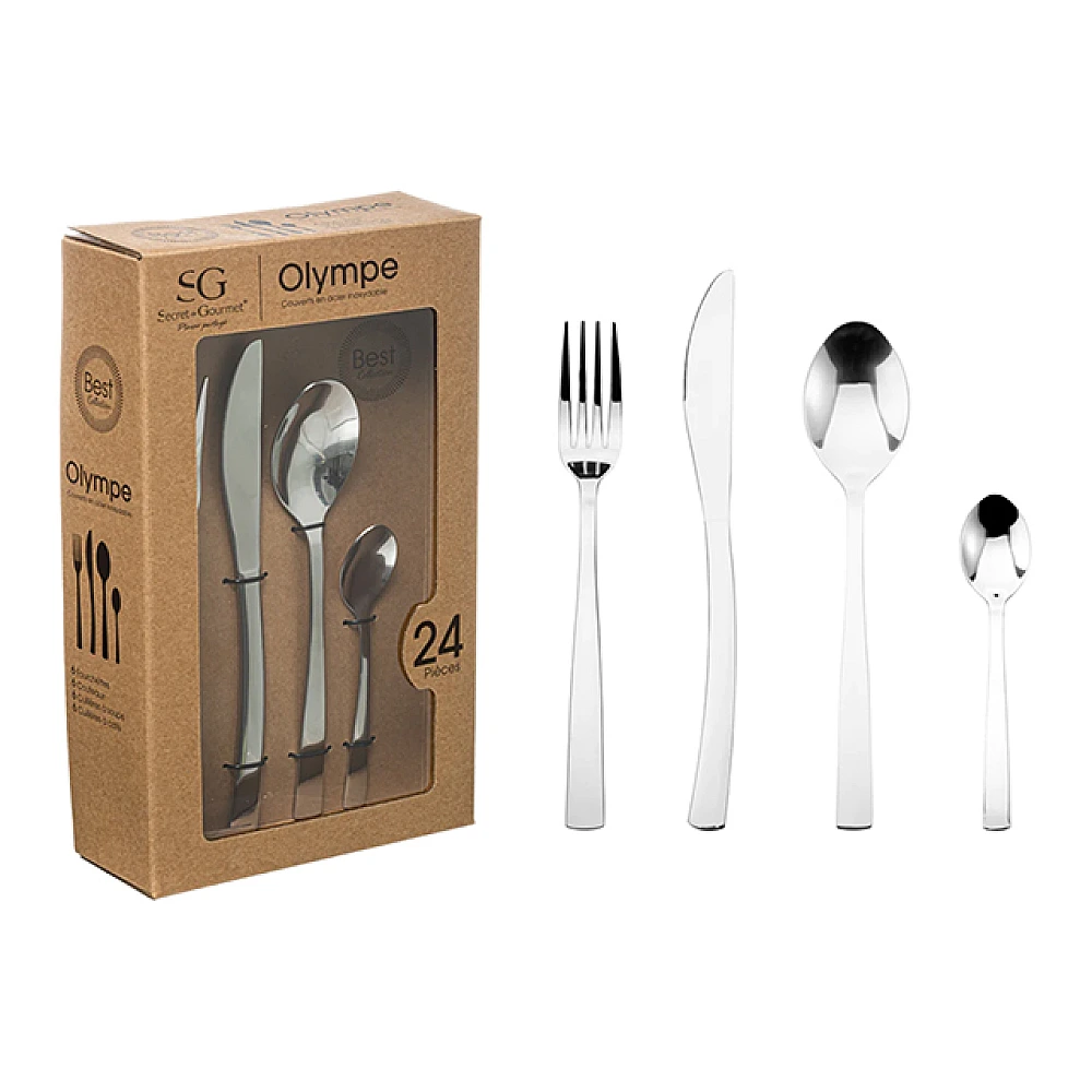 Set 24 de tacâmuri SG Olympe, Inox