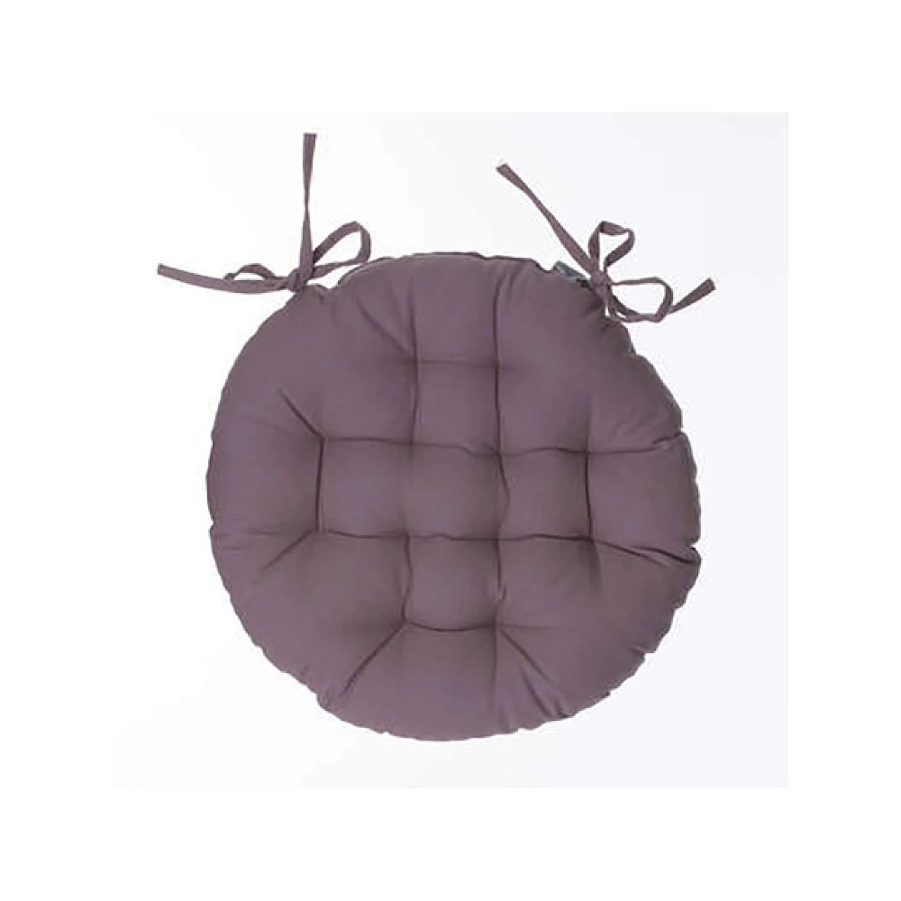 Perna pentru scaun/taburet Atmosphera D38cm, matlasata, gri, bumbac