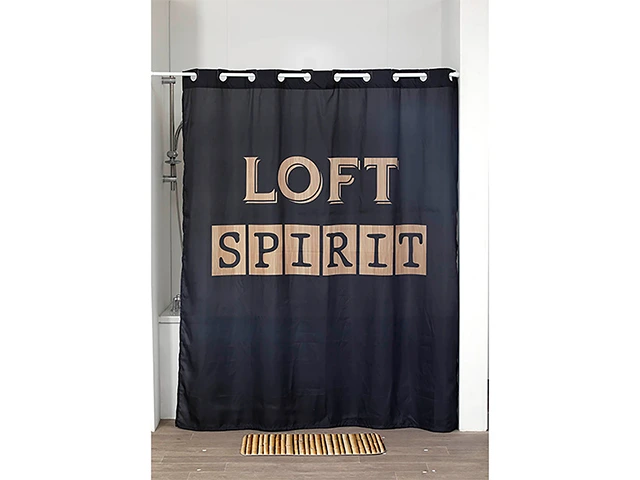 Perdea pentru dus 180X200cm Tendance negra 