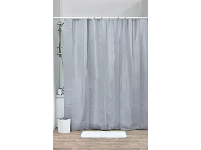 Perdea pentru dus 180X200cm Tendance argintie, PE 50% EVA 50%