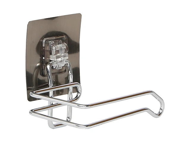 Suport pentru hârtie WC autoadeziv Tendance 8X13X10.5cm, crom