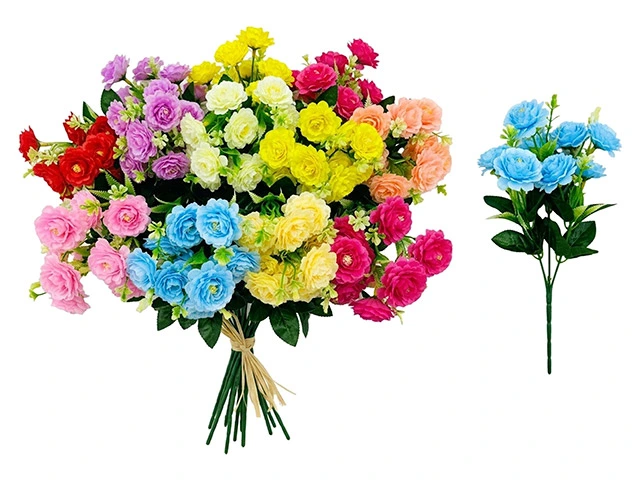 Flori artificiale de trandafir, 5 ramuri