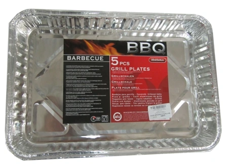 Forme din aluminiu BBQ 5buc, 32X23X4cm