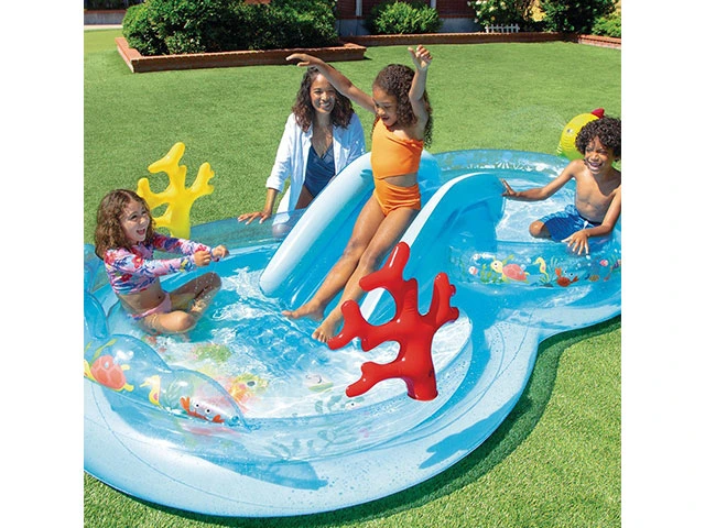 Centrul de joacă gonflabil La fundul mării 301x193x71 cm, 381 L, până la 81 kg, 2+ 56143