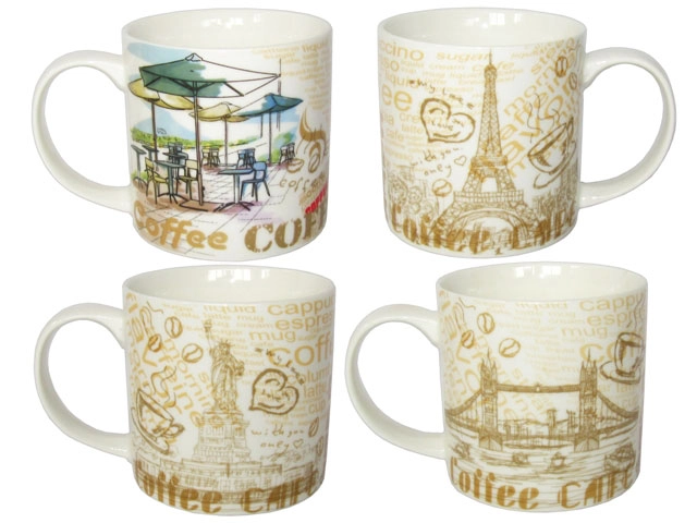 Cana 380ml City-Coffe, ceramica