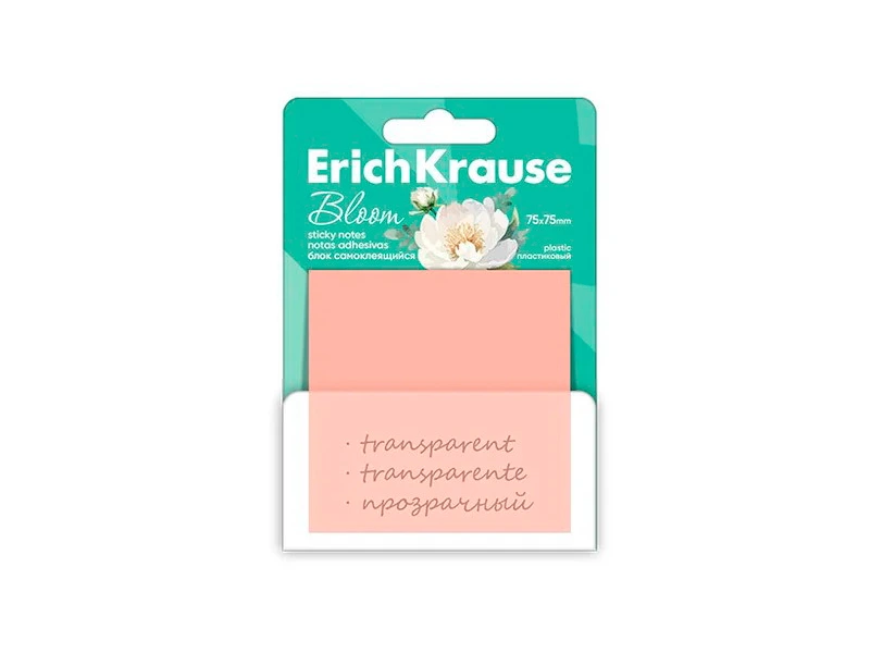 Set Memory Stick ErichKrause Pastel Bloom 75X75mm, 50foi,  piersic cu desen