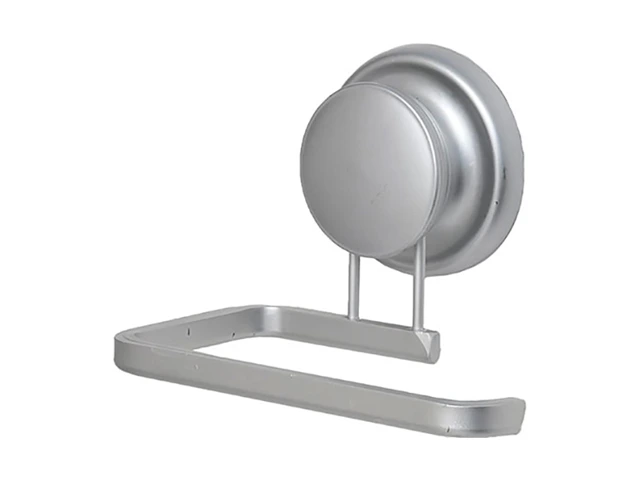 Suport pentru hârtie WC pe ventuze Tendance Aluminium 14X10X9.5cm, gri