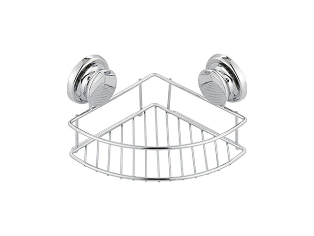 Raft de colt pe ventuze Tendance 18X18X6cm, metal