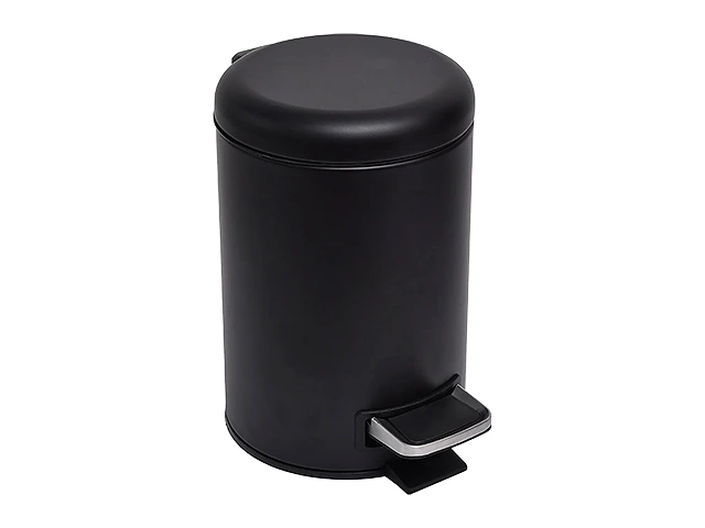 Cos pentru gunoi cu pedala Five Ariane 6l, metal, negru