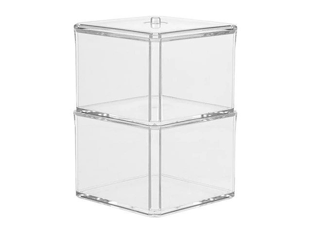 Organizator pentru cosmetică, 2 sectiuni Five Selena 9.4X9.4X16.7cm, plastic