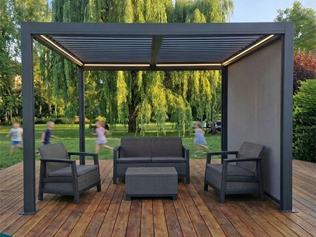 Set mobilier Scandi Linea 4 unitati: masa 51.6X74.7X40 cm, 2 fotoli 70.4X73X77.5 cm, canapea,  gri/grafit