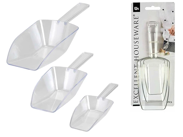 Set scafe de masurat din plastic EH 3buc 35ml, 75ml, 135ml