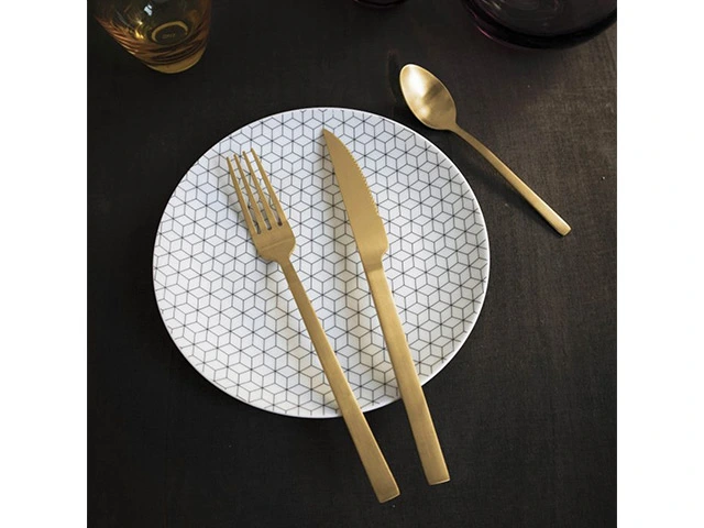 Set 24 de tacâmuri Pinti Duke Sun, inox, aurii