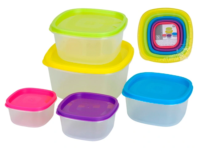 Set containere alimentare EH 5piese, plastic