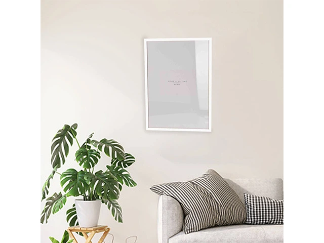 Rama foto 50X70cm, material MDF, culoarea alba