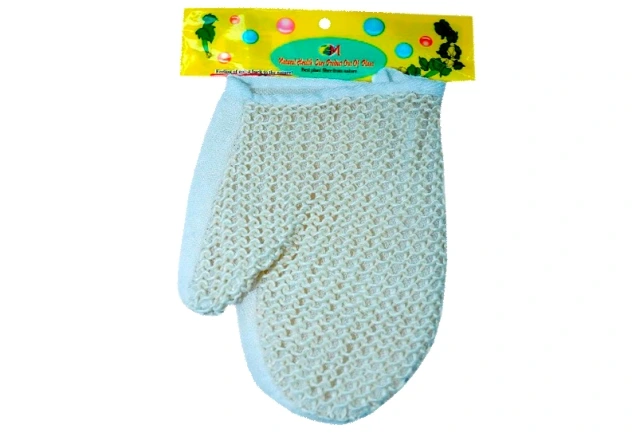 Burete-manusa de baie, poliester/iuta