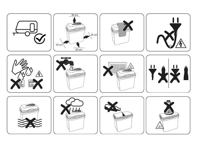 Geanta-frigorifica din masa plastica Horizon 20l, 12/230V