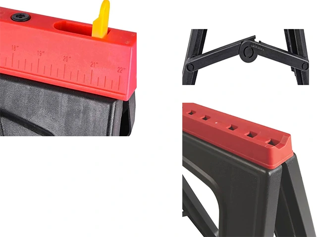Set suporturi (capre) pliabile pentru ferastrau Saw Horses 2buc, 58X102X79 cm, capacitate de incarcare 340kg