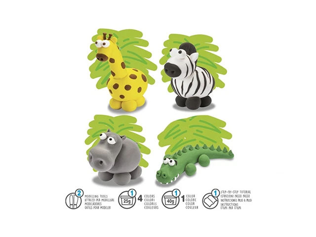 Set pentru modelare din lut Carioca Modelight Safari (accesorii)