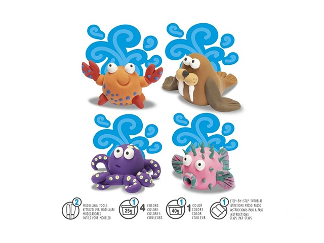 Set pentru modelare din lut Carioca Modelight Ocean (accesorii)