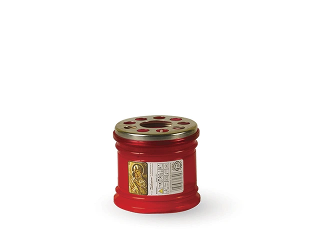 Candela plastic classic 7X6.8cm 15ore, rosie