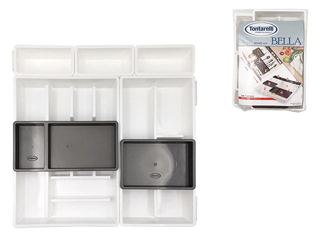 Set de tavi pentru tacamuri Tontarelli Bella 7buc, 49.5X49.2XH6.7cm