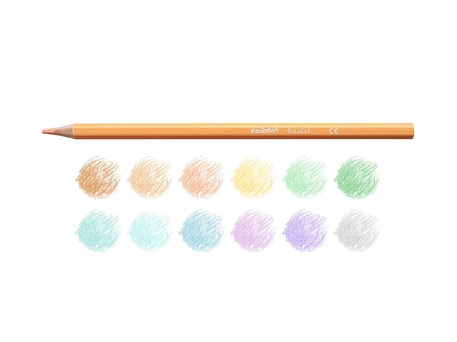 Set de creioane colorate Carioca Pastel 12 buc